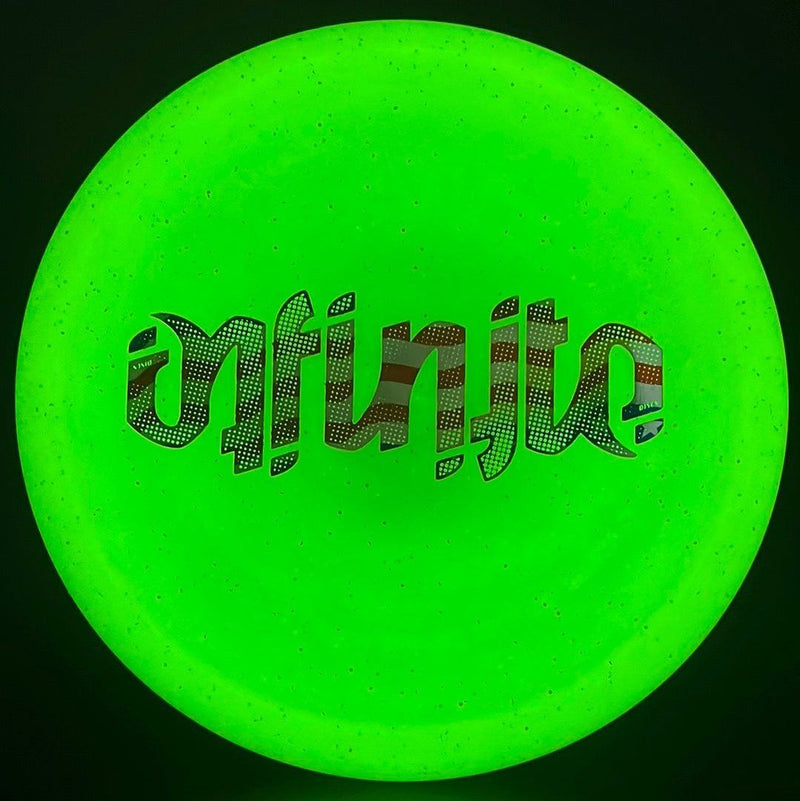 Load image into Gallery viewer, Metal Flake Glow C-Blend Glyph (First Run) - Ambigram
