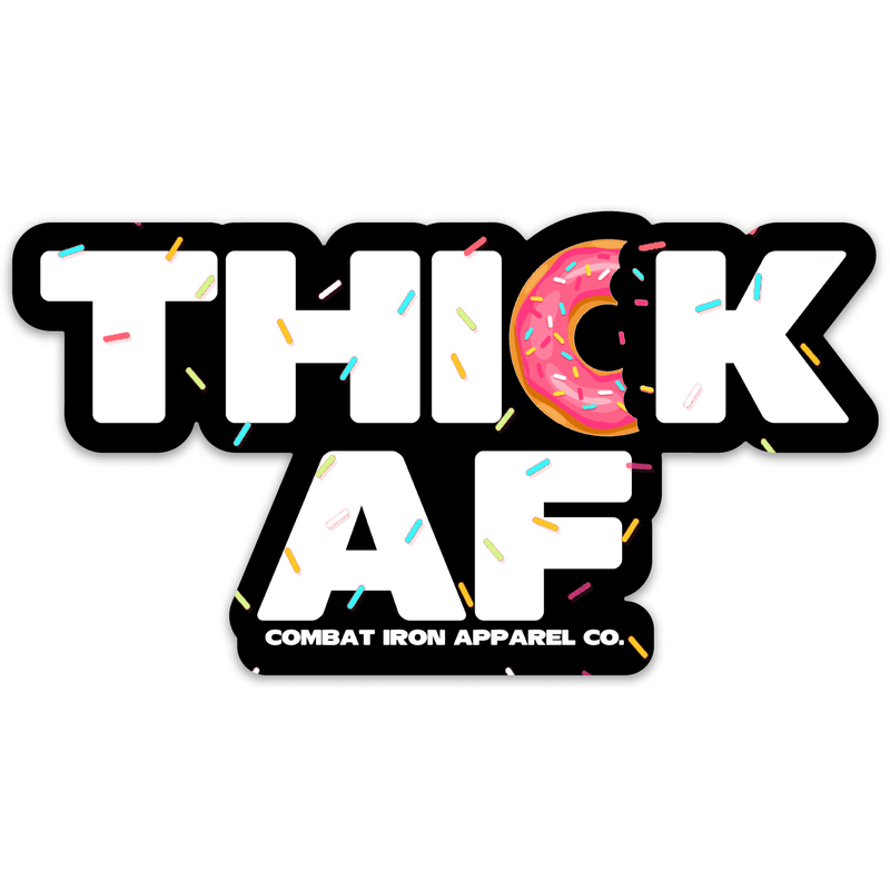 Load image into Gallery viewer, Thick AF Donut Decal Sticker
