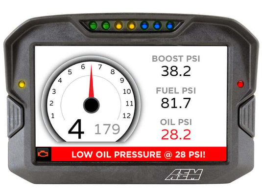 AEM CD-7 Non Logging Race Dash Carbon Fiber Digital Display (CAN Input Only) 30-5700