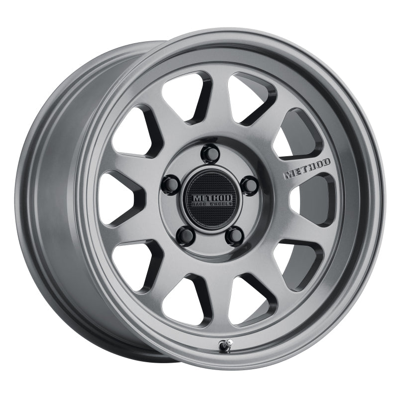 Load image into Gallery viewer, Method MR316 17x8.5 0mm Offset 5x5 71.5mm CB Gloss Titanium Wheel
