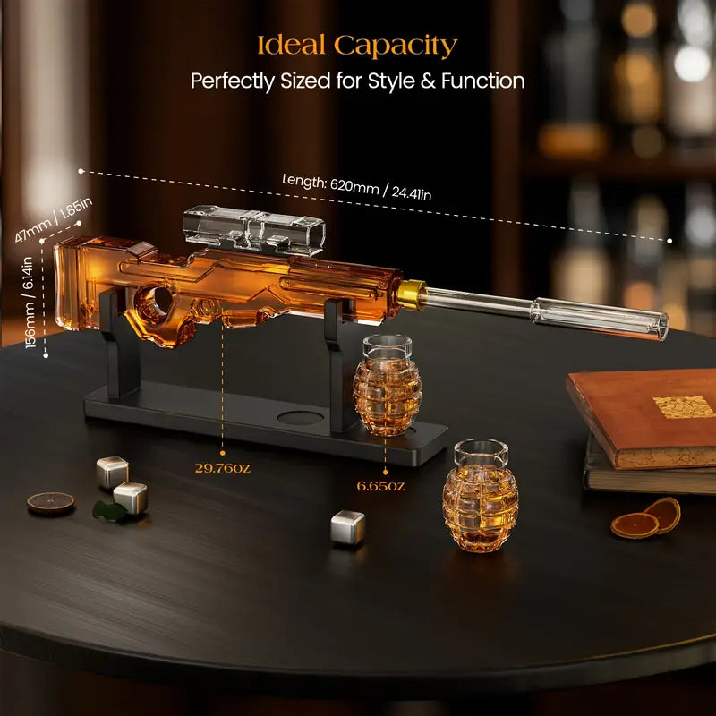 Load image into Gallery viewer, Sniper Whiskey Decanter Set

