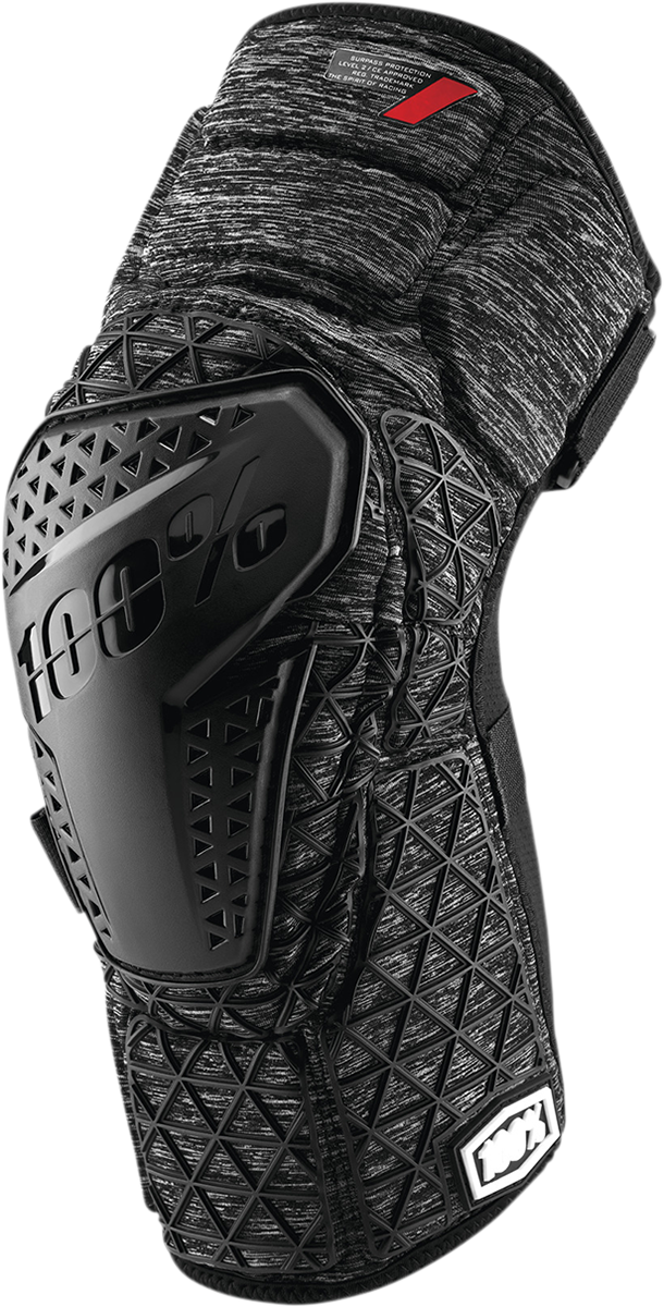 Load image into Gallery viewer, 100% Surpass Knee Guards - Gray/Black - Large 70009-00007
