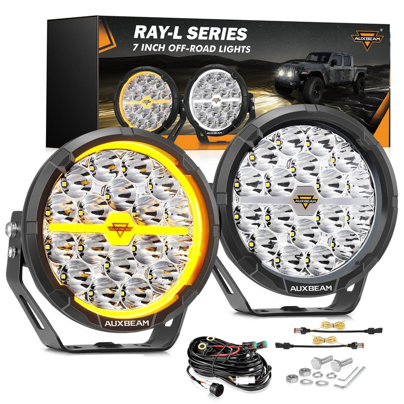 Load image into Gallery viewer, RAY-L Series 7/9 Inch Dual DRL Offroad LED Driving Lights
