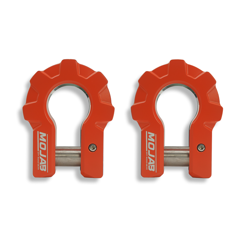 Load image into Gallery viewer, 3/4'' Extreme duty Aluminum D-Shackle set (9T)-Ceramic coated (LIFETIME WARRANTY*)
