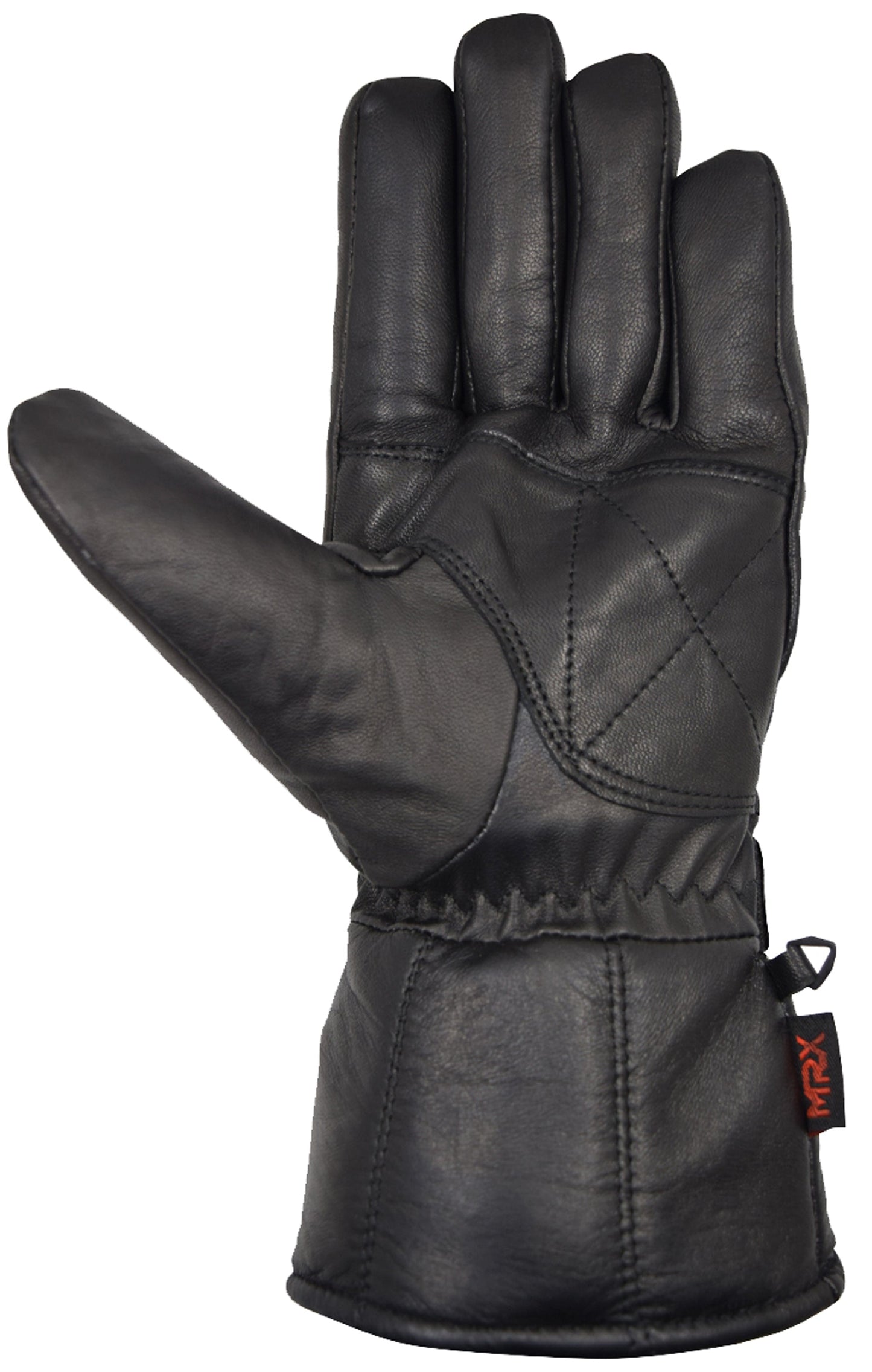 Mens Warm Winter Cold Weather Glove Leather Motorcycle Gloves Thermal Linning