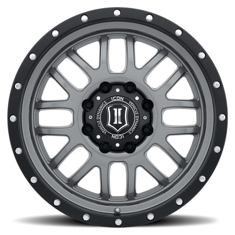 Load image into Gallery viewer, ICON Alpha 20x9 5x150 16mm Offset 5.625in BS Gunmetal Wheel
