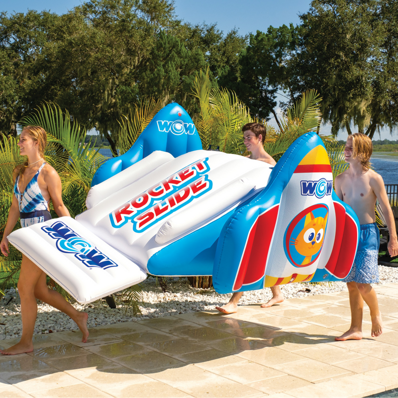 Load image into Gallery viewer, WOW Watersports Rocket Pool Slide with Built-In Sprinklers

