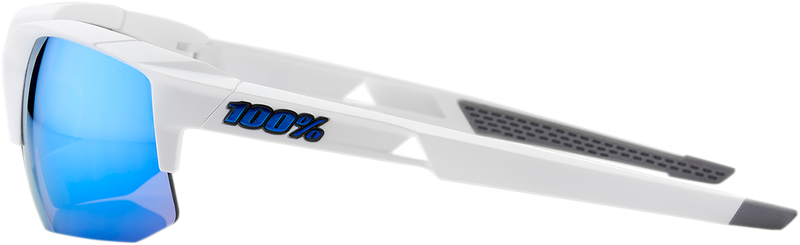 Load image into Gallery viewer, 100% Speedcoupe Sunglasses - White - Blue Mirror 61031-000-75
