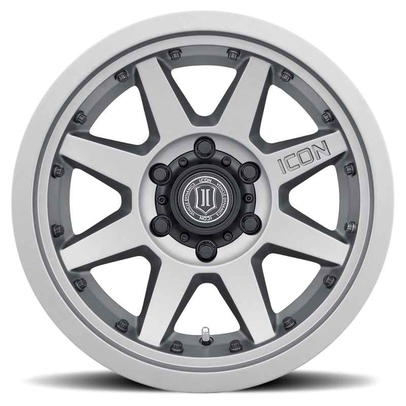 Load image into Gallery viewer, ICON Rebound Pro 17x8.5 5x4.5 0mm Offset 4.75in BS 71.5mm Bore Titanium Wheel
