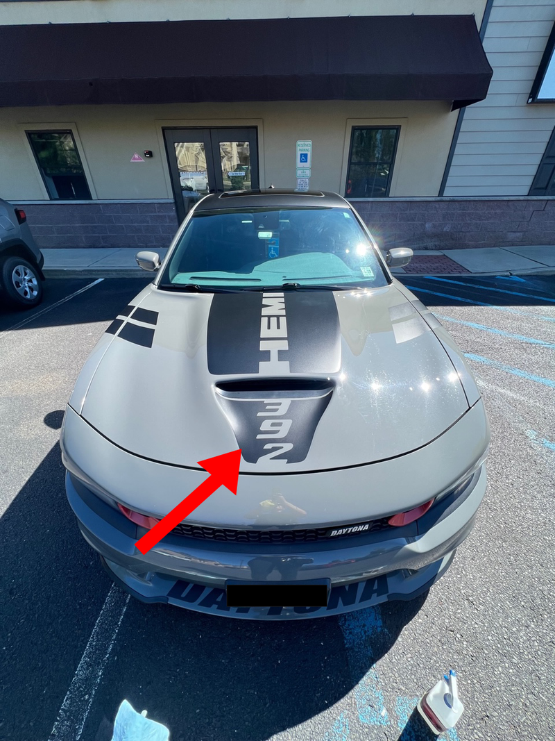 Load image into Gallery viewer, Front Small Hood 392 Decal Cover for 2015-2021 Dodge Charger
