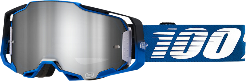 Load image into Gallery viewer, 100% Armega Goggles - Rockchuck - Flash Silver 50005-00011
