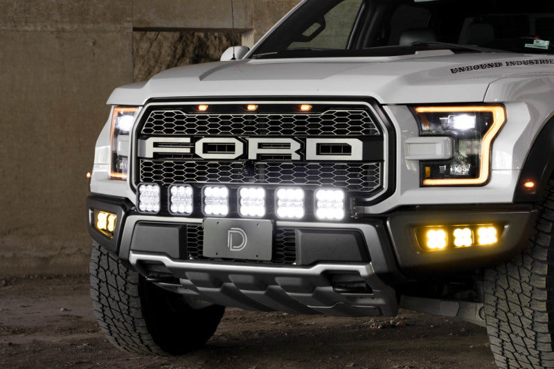 Load image into Gallery viewer, Diode Dynamics 17-20 Ford Raptor SS5 Grille CrossLink Lightbar Kit - Yellow Pro Combo
