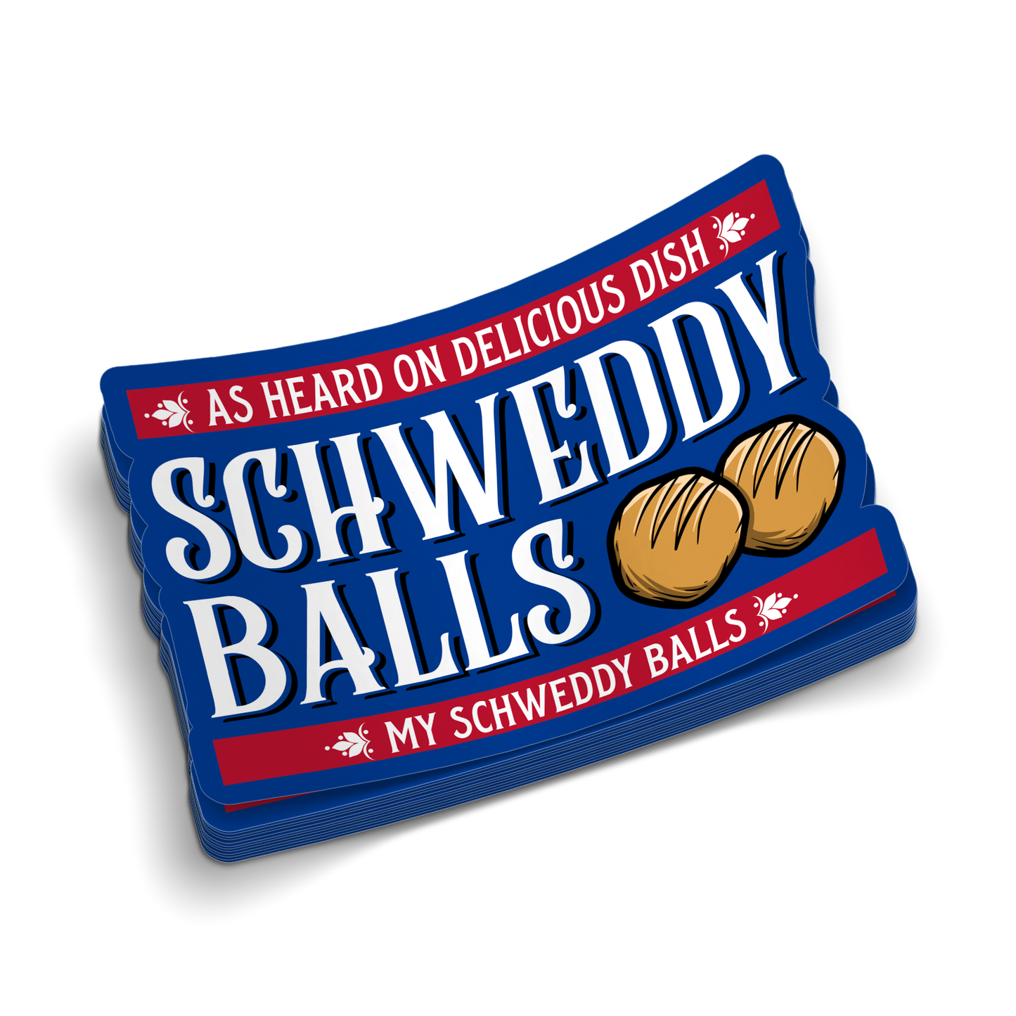 Schweddy Balls -  Hard Hat Decal