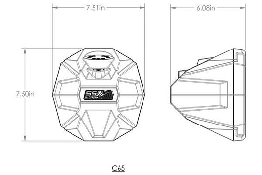 2021-2023 Polaris RZR Pro 6.5in Cage-Mount Plug-&-Play Speaker-Pods for Ride Command