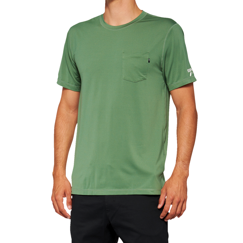 Load image into Gallery viewer, 100% Mission Athletic T-Shirt - Olive - Medium 20014-00016
