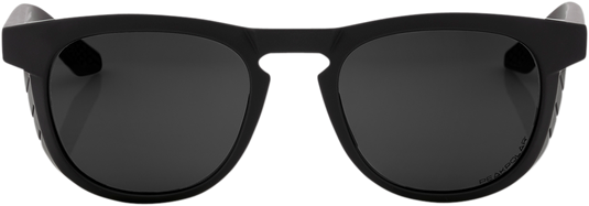100% Slent Sunglasses - Black - Gray Polarized 61035-100-47