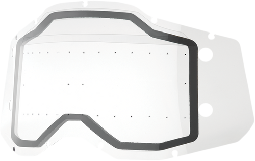 100% Accuri 2/Racecraft 2/Strata 2 Forecast Dual Lens - With Bumps - Clear 59101-00001