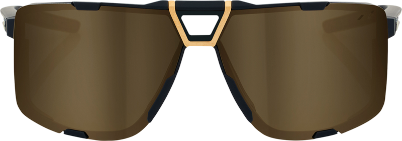 Load image into Gallery viewer, 100% Eastcraft Sunglasses - Soft Tact Black - Soft Gold Mirror 61045-258-01
