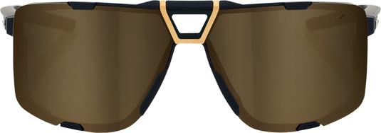 100% Eastcraft Sunglasses - Soft Tact Black - Soft Gold Mirror 61045-258-01