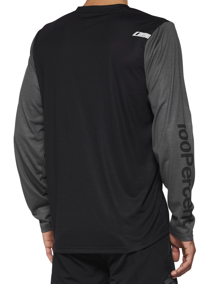 Load image into Gallery viewer, 100% Airmatic Long-Sleeve Jersey - Black - Medium 40019-00001
