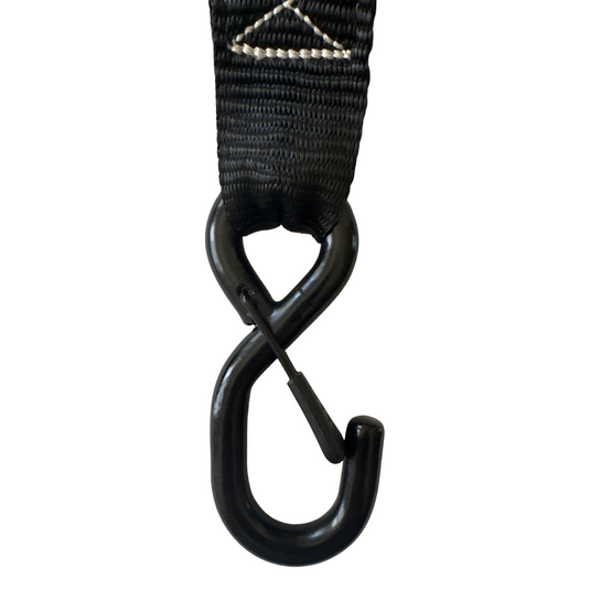 1.6" x 15' Ratchet Tie-Down Set  (Pack of 4) , Closed Hook (Lifetime Warranty)