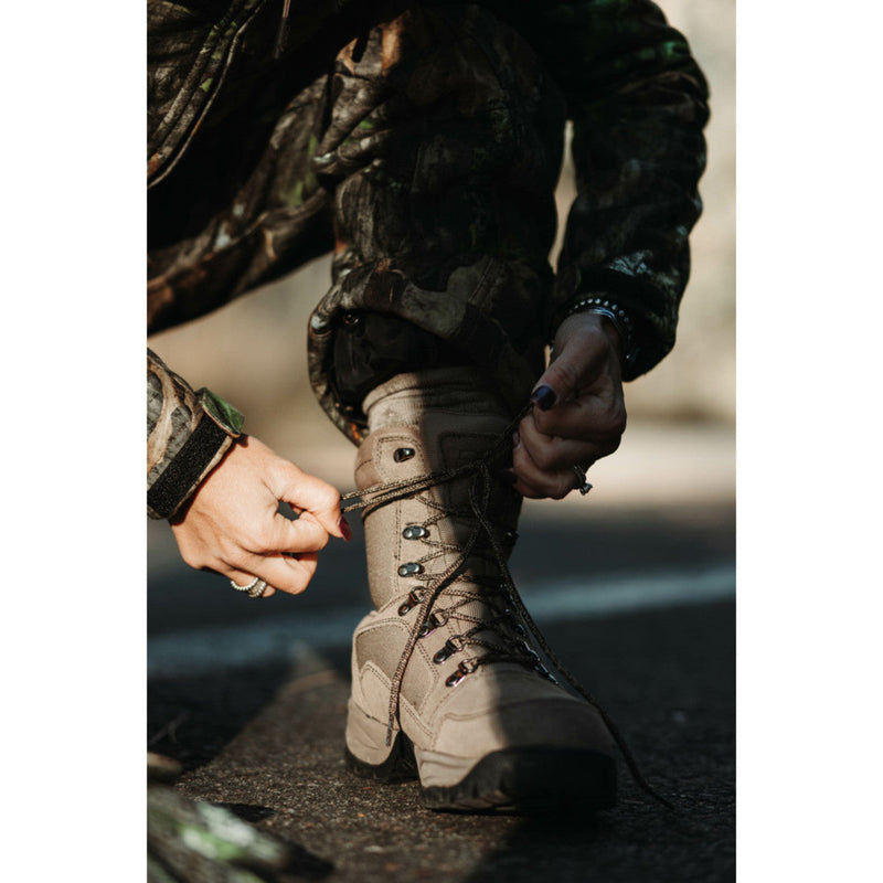 Load image into Gallery viewer, Lace Up Boot - 600 Gram - Nubuck Tan
