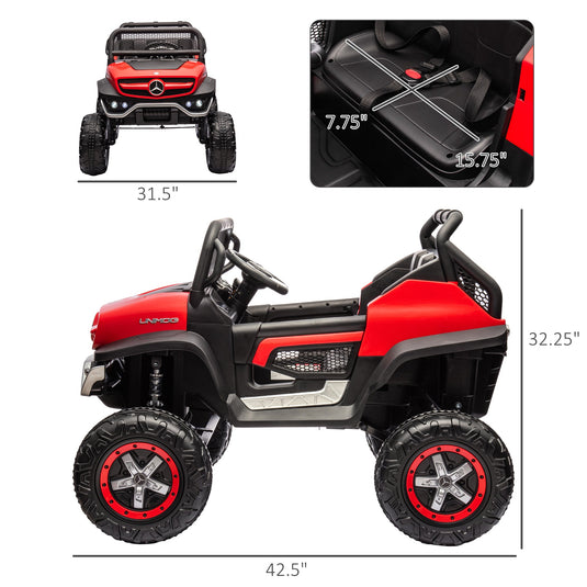 Mercedes-Benz Unimog 12V Kids Ride on Truck with Remote Control - Officially Licensed