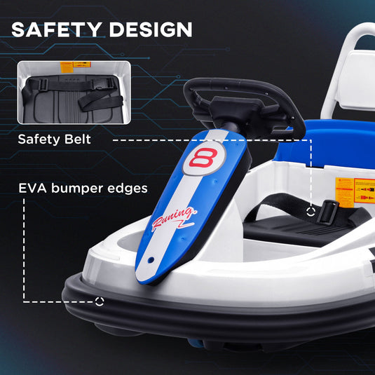 360° Rotating Electric Bumper Car for Kids - Fun Ride On Toy with 6V Battery