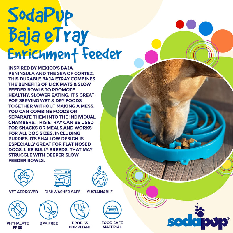 Load image into Gallery viewer, Baja Design eTray - Shallow Slow Feeder Dog Bowl for Enrichment | USA Made
