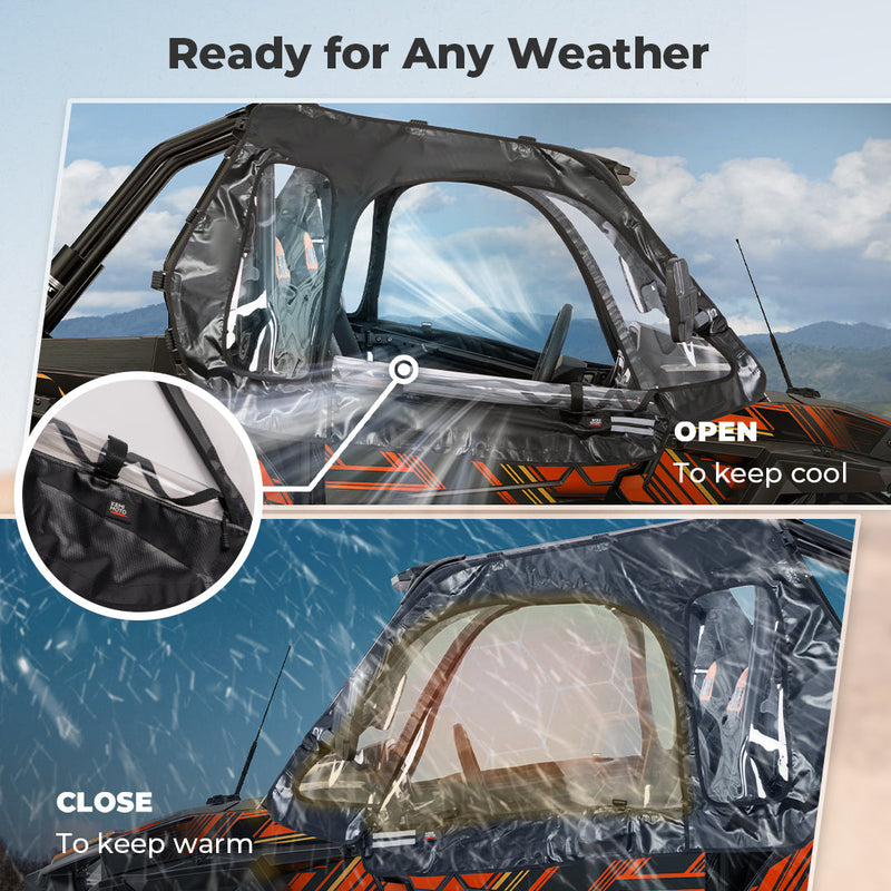 Load image into Gallery viewer, UTV Soft Upper Door Cab Enclosure Set for Polaris RZR XP 1000 / Turbo 2014-2023
