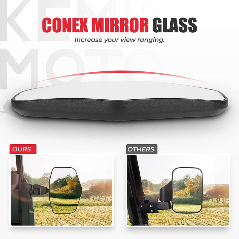 Load image into Gallery viewer, Side Mirrors Aluminum for Can Am Defender (one pair)
