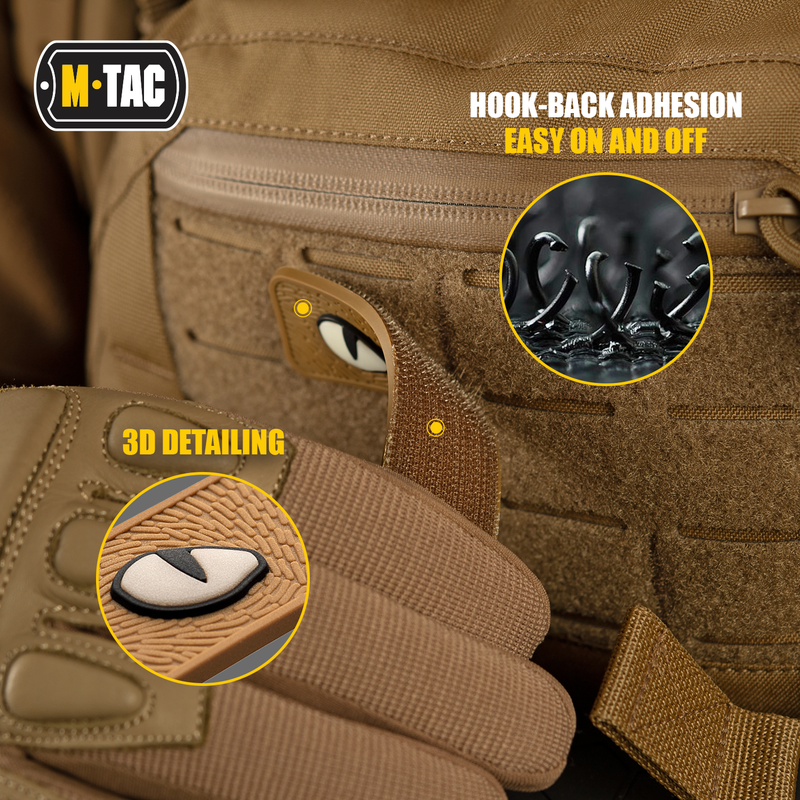 Load image into Gallery viewer, M-Tac Glows in the Dark Cat Eyes Morale Patch 3D PVC

