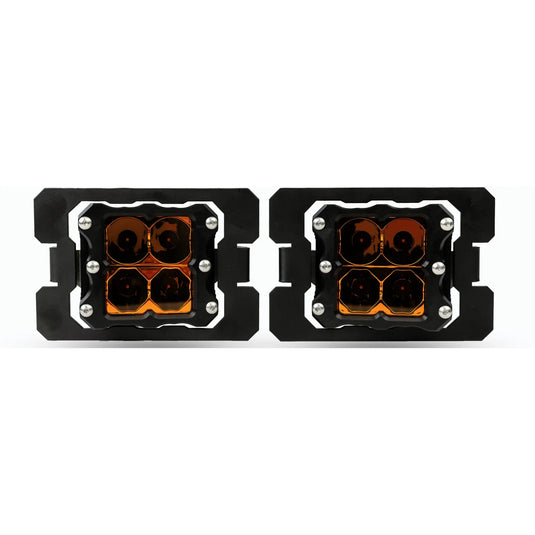Ford F-250 and 350 Super-Duty (2017-2020) - LED Fog Light Kit - Amber Lens