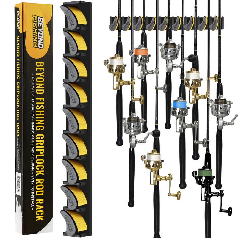 Load image into Gallery viewer, Beyond Fishing GripLock Vertical Fishing Rod Rack
