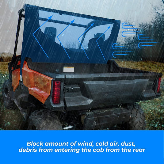 Fabric Rear Panel w/Open Window for Honda Pioneer 1000-5