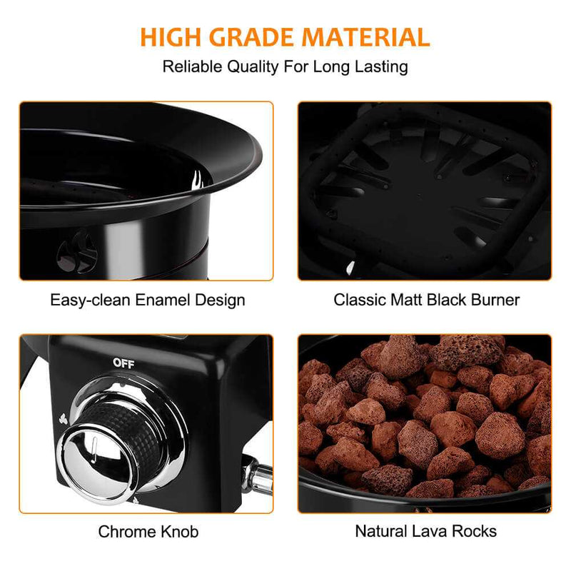 Load image into Gallery viewer, Camplux Outdoor Propane Fire Pit with Cover and Carry Kit, Auto-Ignition
