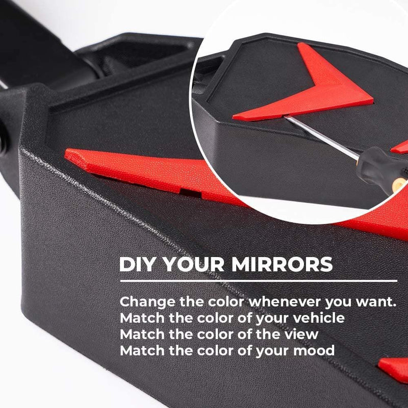 Load image into Gallery viewer, UTV Side View Mirrors for 1.75- 2" Roll Bar Fit Polaris Ranger
