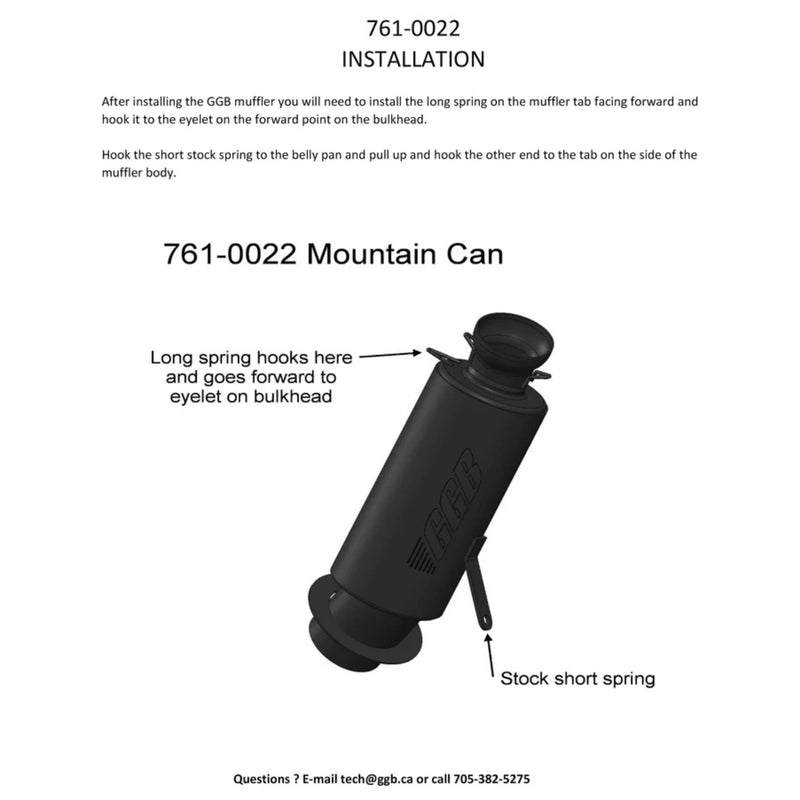 Load image into Gallery viewer, 2003-2006 Arctic Cat F5/F6/F7 500 EFI/600 EFI/700 EFI GGB Mountain Muffler
