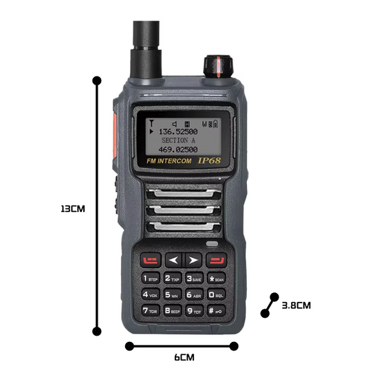 Ruyage UV8D IP67 Waterproof Rugged Long Range Two Way Radio Walkie Talkie