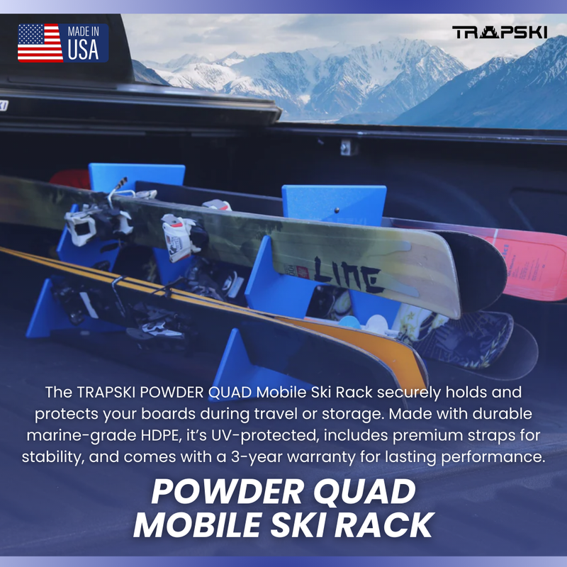 Load image into Gallery viewer, TRAPSKI POWDER QUAD Mobile Ski Rack
