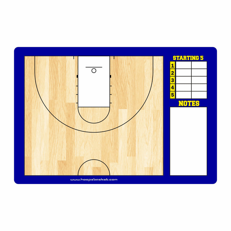 Load image into Gallery viewer, Custom Men's NCAA Basketball Coaching Board 15.7 x 10.6 in (Classic)
