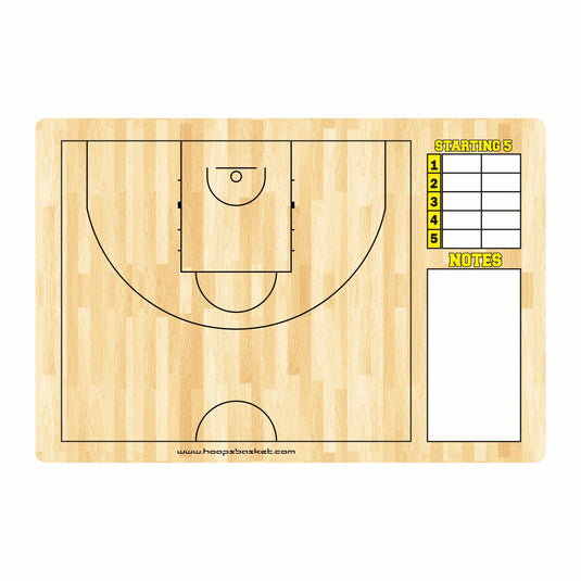 Custom FIBA Basketball Coaching Board 15.7 x 10.6 in (Classic)