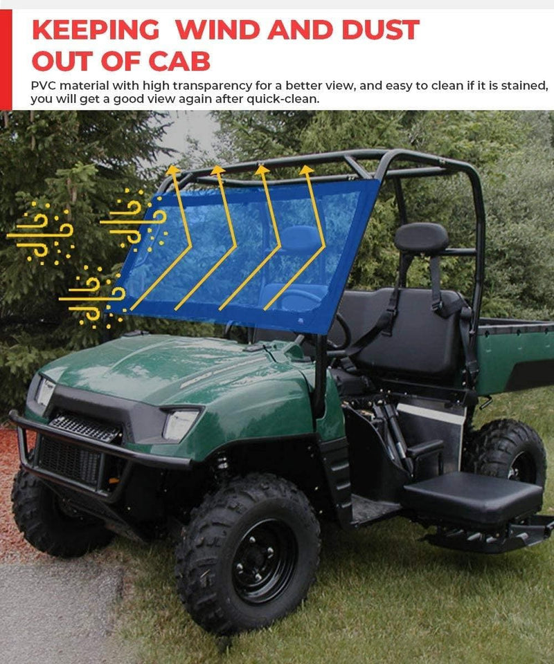 Load image into Gallery viewer, Clear Full Soft Window for Kawasaki Mule2500/3000/Polaris Ranger
