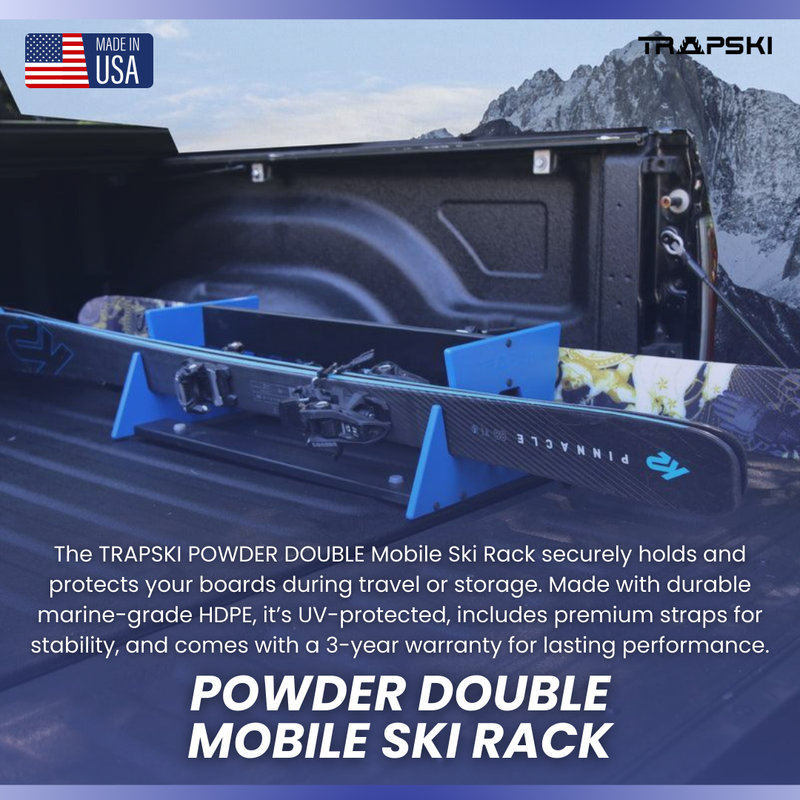 Load image into Gallery viewer, TRAPSKI POWDER DOUBLE Mobile Ski Rack
