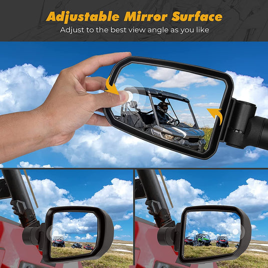 Folding Side Mirrors for Polaris RZR XP 900 1000 Turbo 2014-2023