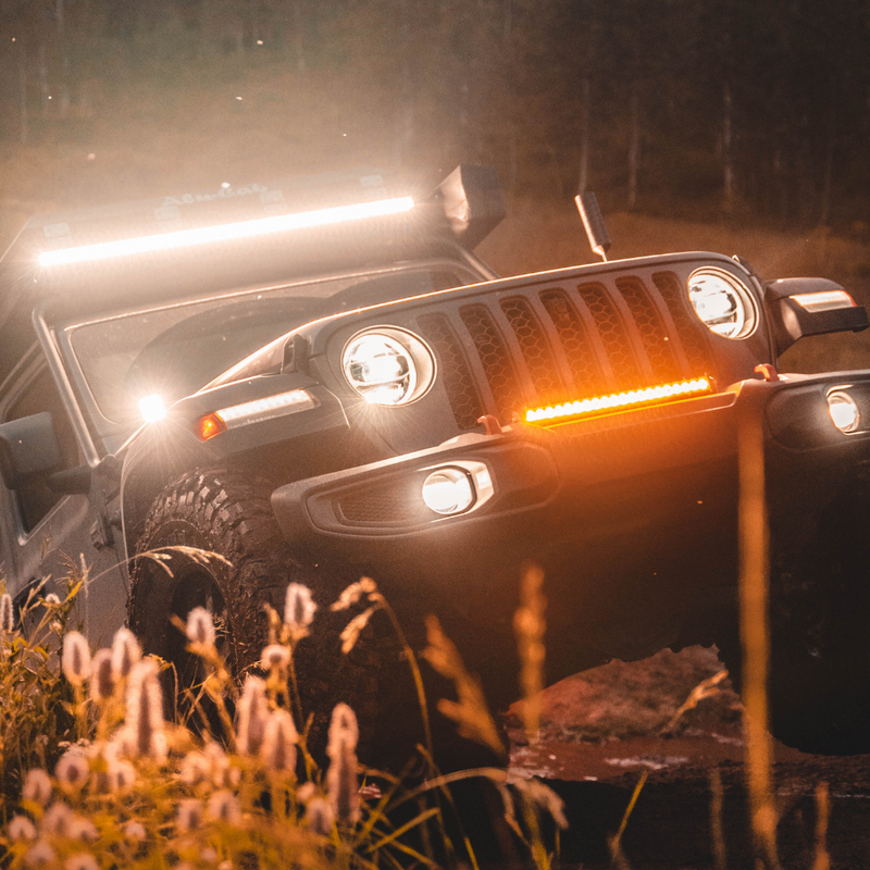 Load image into Gallery viewer, Jeep Gladiator Sport LED Fog Light Kit (2018+) - Plastic Bumper
