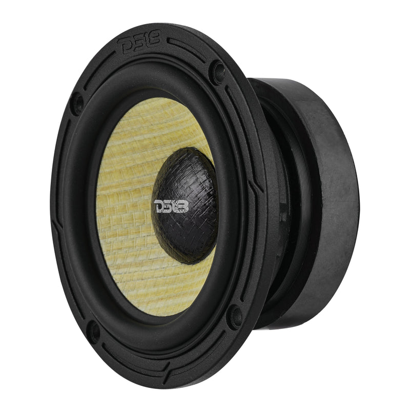 Load image into Gallery viewer, DXQ 3.5” Midrange Speaker with Yellow Straw + Composite Foam Cone | 60W RMS 4-Ohm
