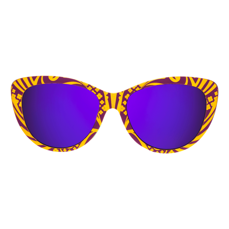 Load image into Gallery viewer, &quot;Don&#39;t Ask How I Got These&quot; Mardi Gras Glam G Polarized Sunglasses
