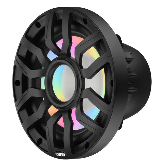 10” Marine Subwoofer with Hybrid Magnet Motor, Removable Grille and Digital LED Lights - 500W RMS 4-Ohm