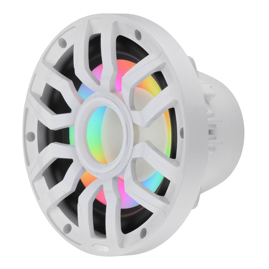 10” Marine Subwoofer with Hybrid Magnet Motor, Removable Grille and Digital LED Lights - 500W RMS 4-Ohm